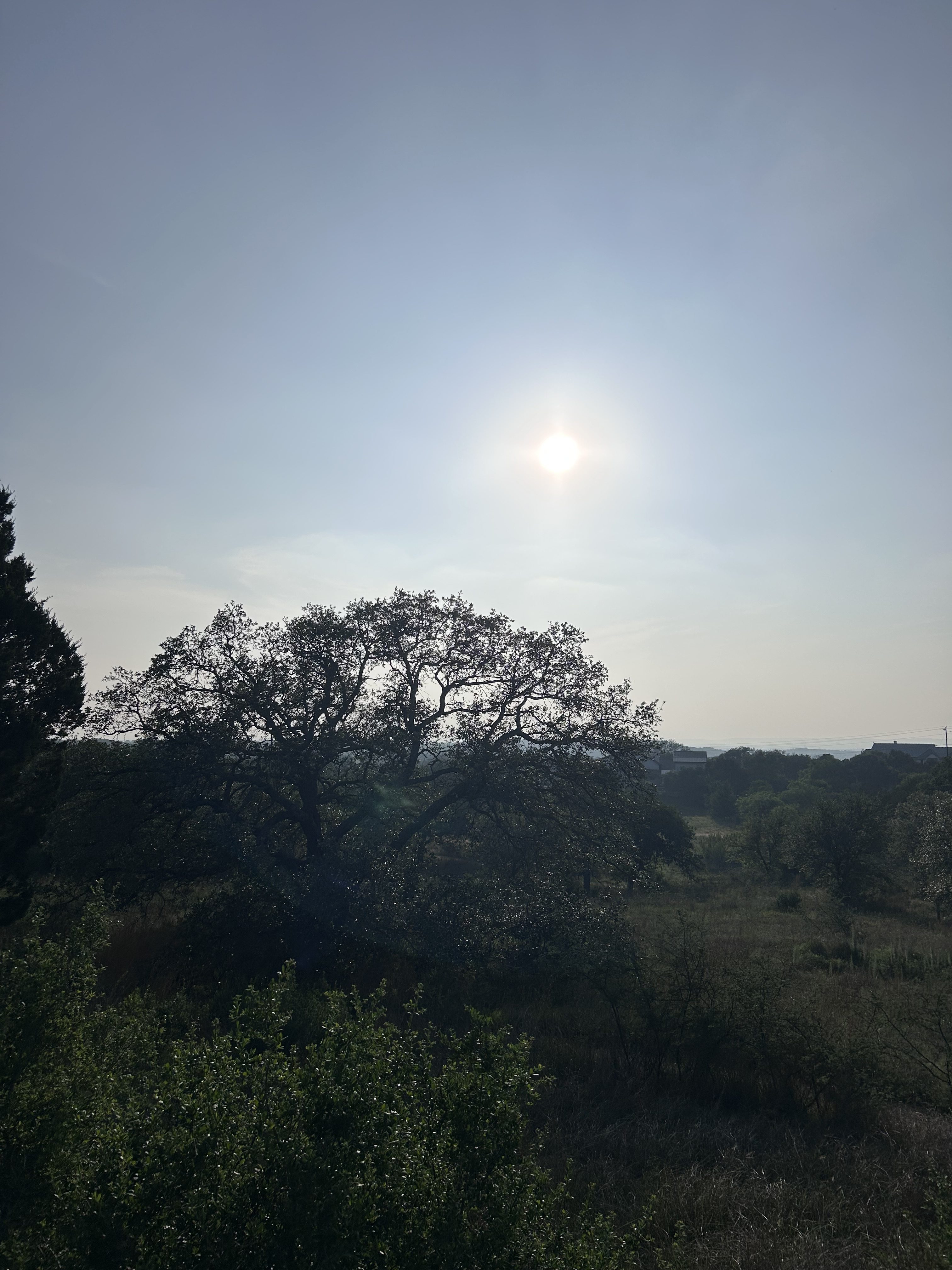 Sun over Hill Country Texas